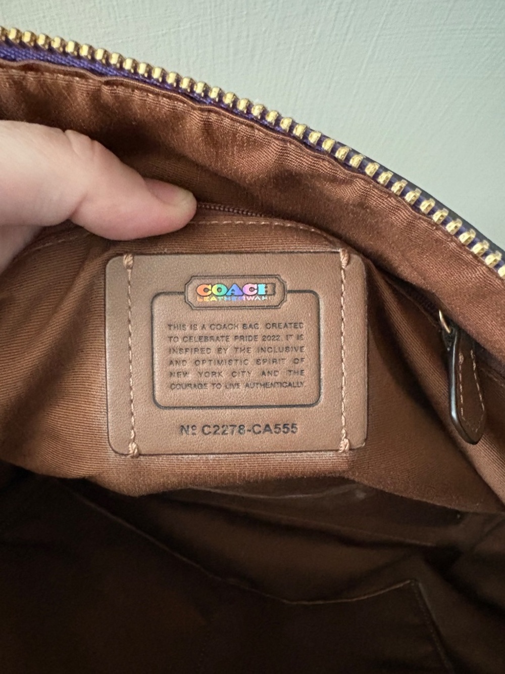 Coach Pride Gallery tote and wallet - rare rainbow - Picture 5 of 8